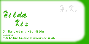 hilda kis business card